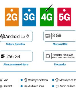 Celular Tecno Spark 20 8GB – 256GB Negro