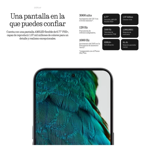 Teléfono Inteligente Nothing Phone (3a), 12 Gb De Ram, 256 G - Image 3