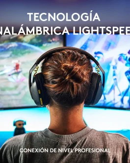 Logitech Auriculares Gamer G435 Wireless Negro/Amarillo