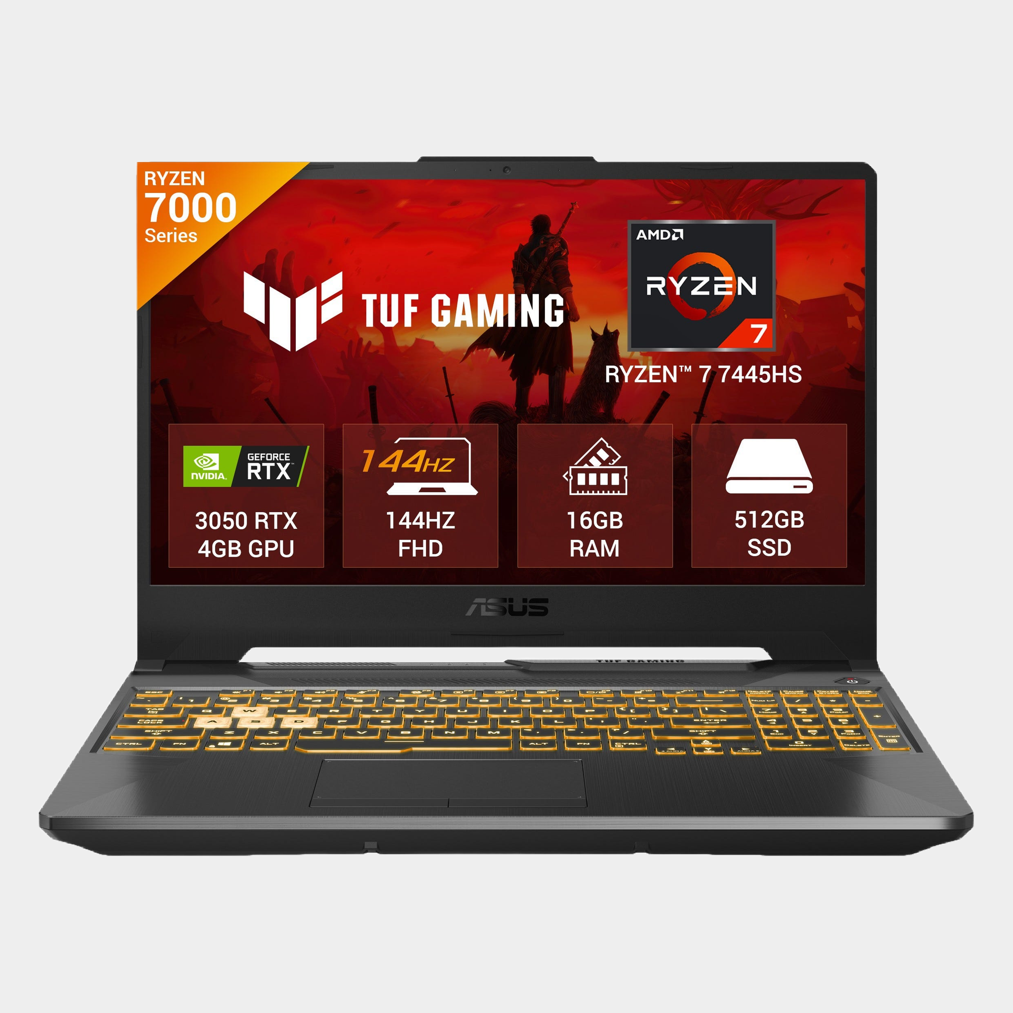 Computador Portátil Gamer Asus TUF A15 FA506NCG AMD Ryzen 7 RTX 3050